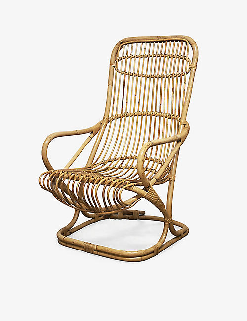 VINTERIOR: Pre-loved 1960s Tito Agnoli bamboo armchair 110cm