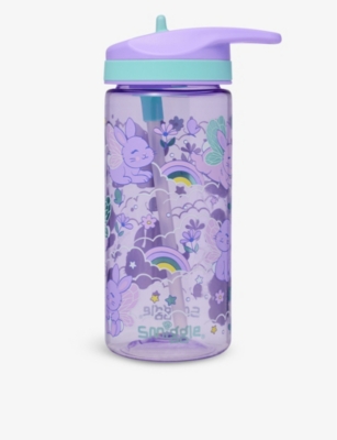 Shop Smiggle Blast Off Junior Drinks Bottle 440ml Lilac