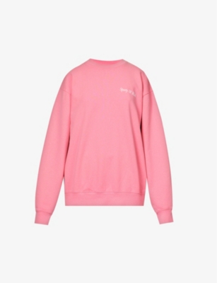 SPORTY & RICH - HWCNY logo-print relaxed-fit cotton sweatshirt ...