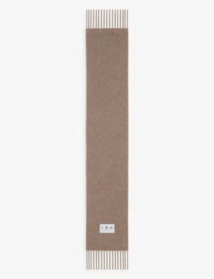 Iro Fringe-edge Brushed Scarf In Bro42