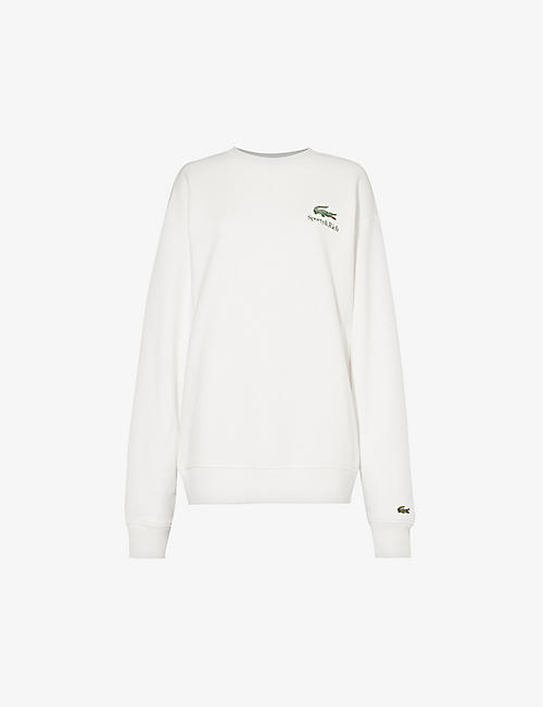 SPORTY & RICH: Lacoste x Sporty & Rich Tennis cotton-jersey sweatshirt