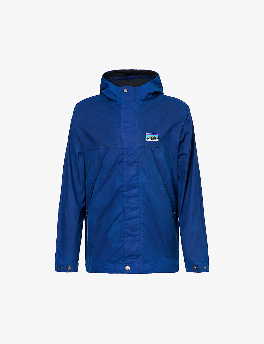 Patagonia Mens Cobalt Blue 50th Anniversary Brand-patch Relaxed-fit Cotton Jacket