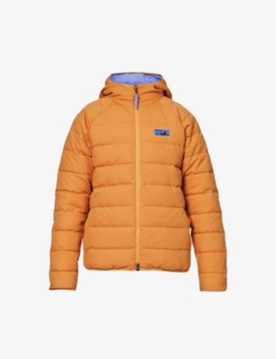 Patagonia High-neck Quilted Regular-fit Cotton-down Jacket In Dried Mango