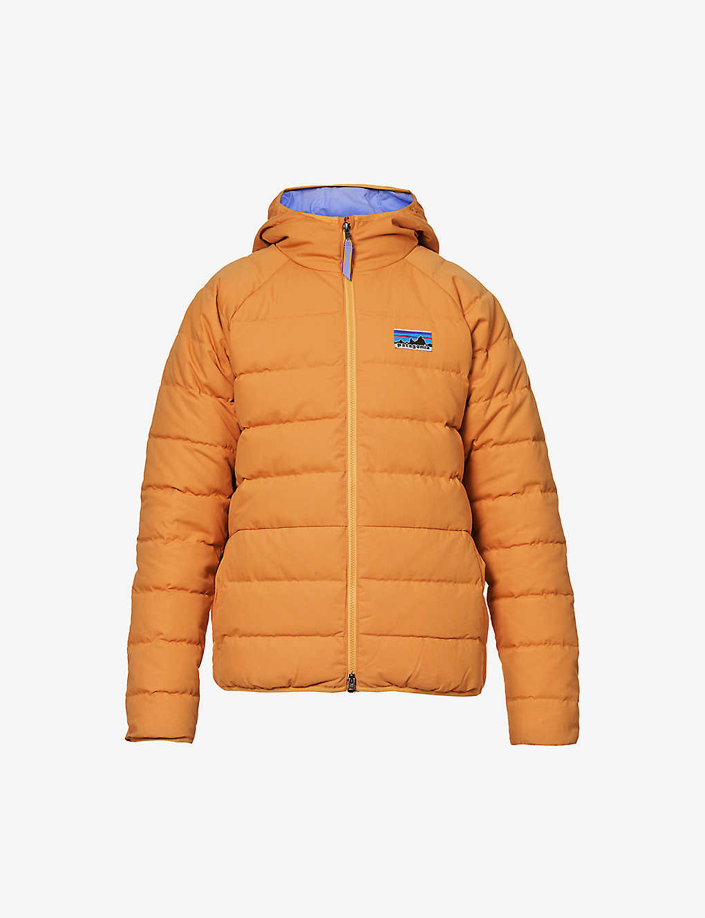 Patagonia High-neck Quilted Regular-fit Cotton-down Jacket In Dried Mango