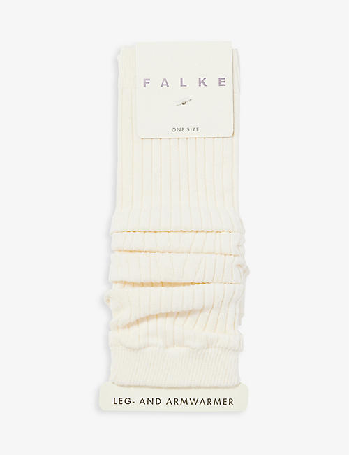 FALKE: Knitted cotton-blend leg warmers