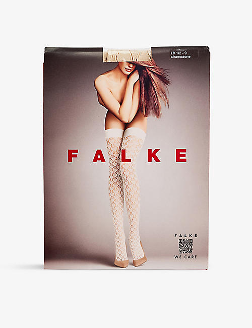 FALKE: Thigh-high stretch-lace stockings