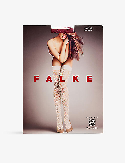 FALKE：及膝弹力蕾丝长筒袜