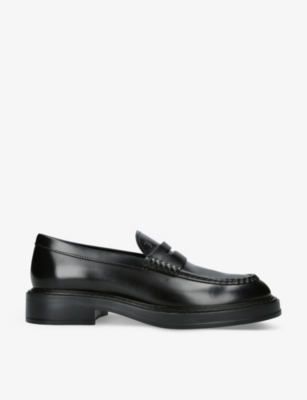 Tod's Smooth Leather Loafers In Black