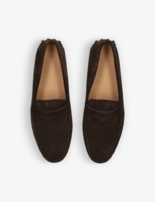 TODS: Gommino Driver suede loafers