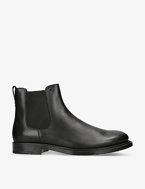 TODS: Stivaletto leather Chelsea boots