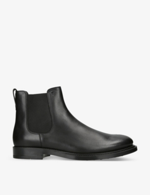 Shop Tod's Tods Men's Black Stivaletto Leather Chelsea Boots