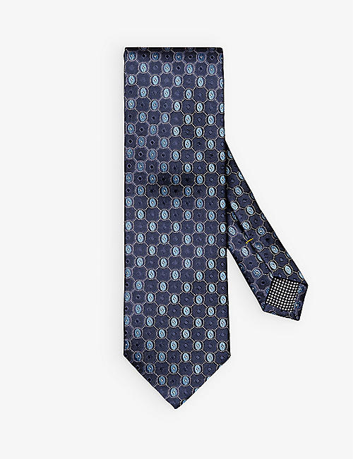 ETON：几何图形真丝领带