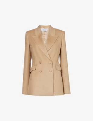 GABRIELA HEARST: Stephanie double-breasted slim-fit silk blazer