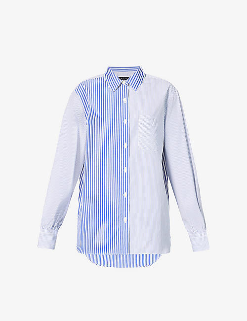RAG & BONE: Maxine patch-pocket regular-fit cotton shirt
