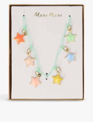 Shop Meri Meri Girls Multi Kids Multicoloured Star Pendant Metal And Enamel Necklace