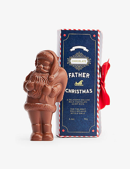 THE CHOCOLATE GIFTING COMPANY: Father Christmas milk chocolate figure 80g
