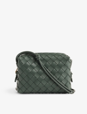 Bottega Veneta Box Knot Inverted Pleated Leather Clutch Small