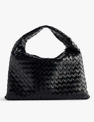 BOTTEGA VENETA: Intrecciato-weave medium leather hobo bag