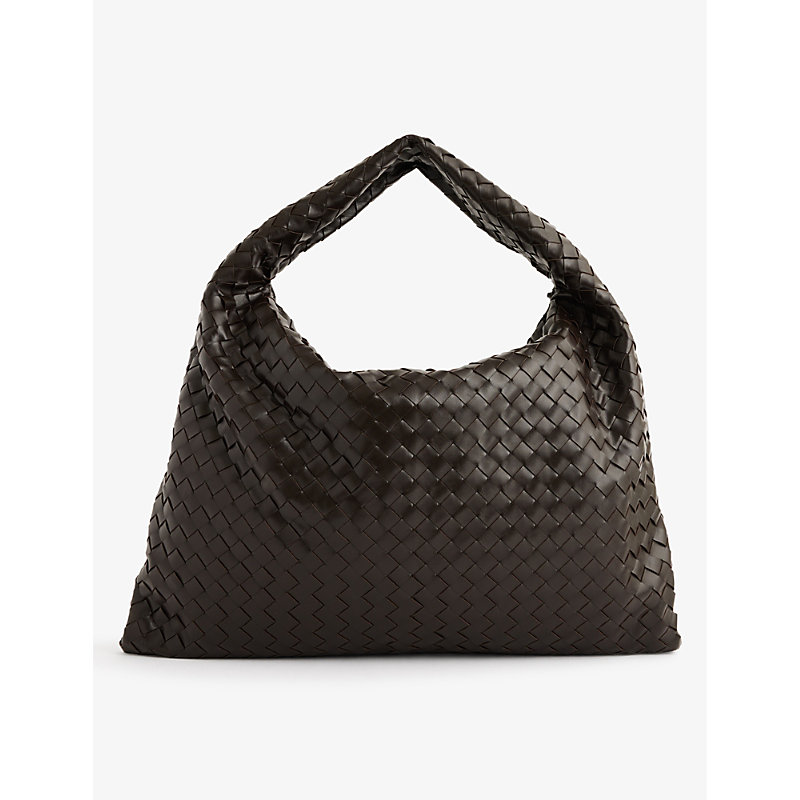 Bottega Veneta Womens Fondant Intrecciato-weave Medium Leather Hobo Bag