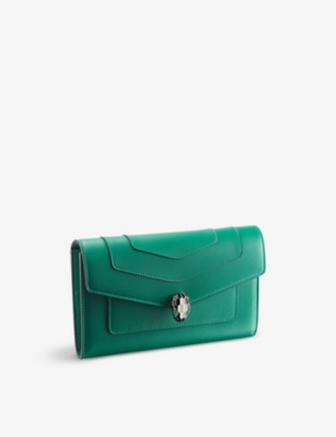 BVLGARI: Serpenti Forever leather wallet