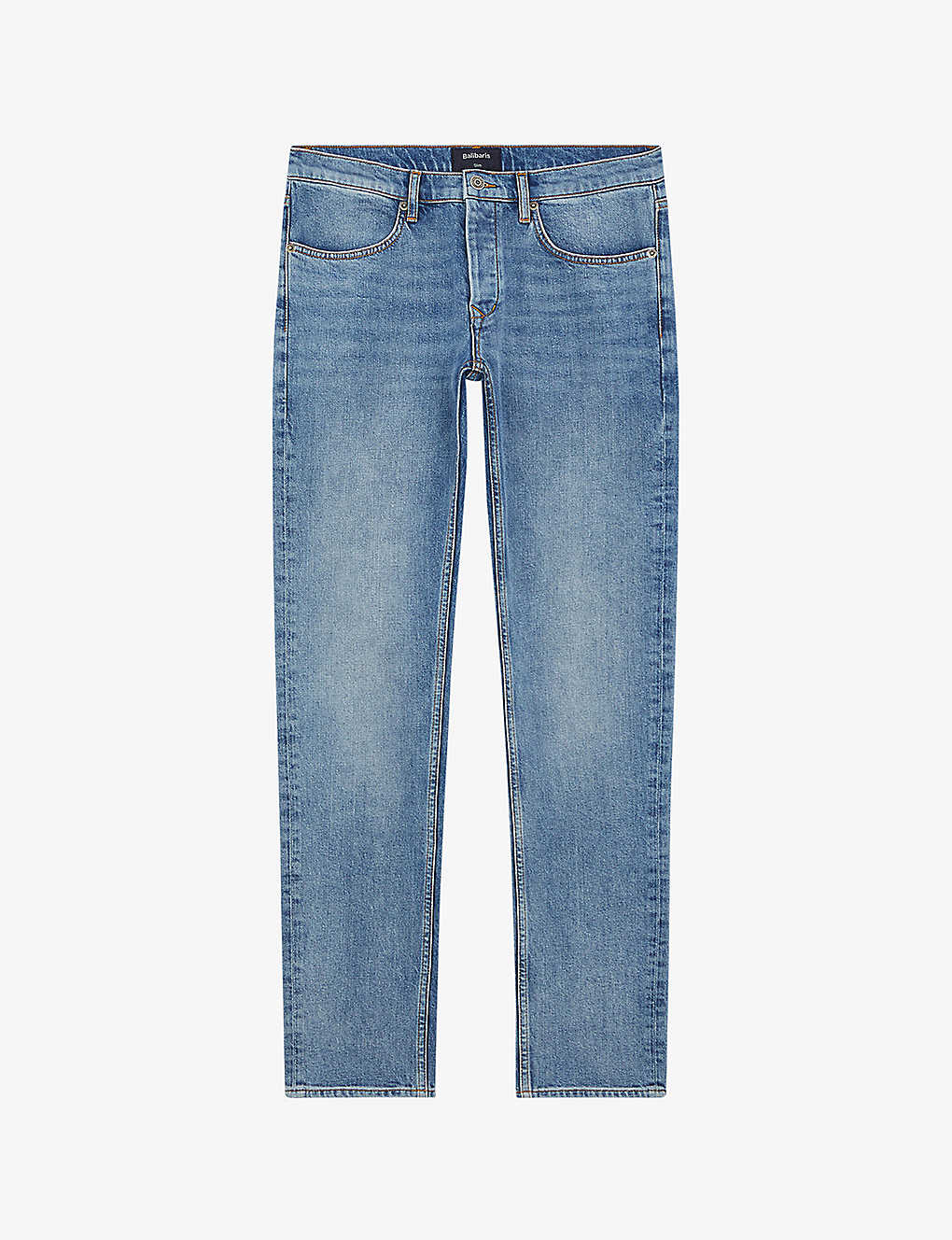 Balibaris Mick Slim-leg Mid-rise Stretch Organic-cotton Denim Jeans In Bleached