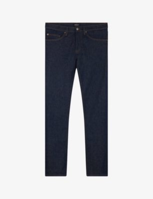 Balibaris Mens Denim Brut Leo Slim-fit Tapered-leg Stretch Organic-cotton Jeans