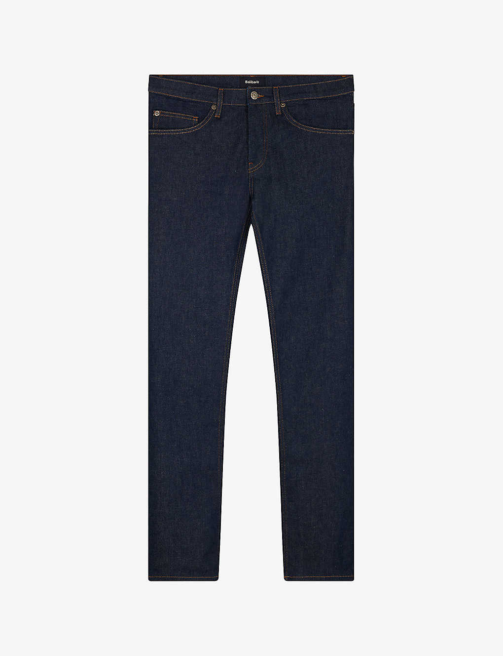 Balibaris Mens Denim Brut Leo Slim-fit Tapered-leg Stretch Organic-cotton Jeans
