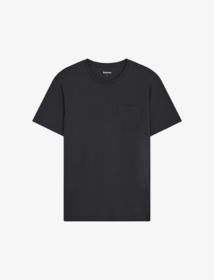 Balibaris Mitch Patch-pocket Organic-cotton T-shirt In Navy
