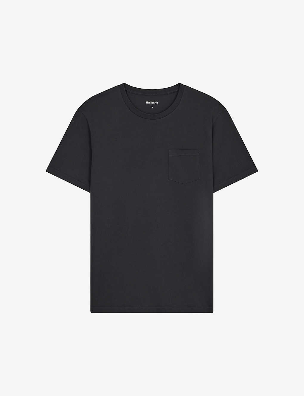 Balibaris Mitch Patch-pocket Organic-cotton T-shirt In Navy