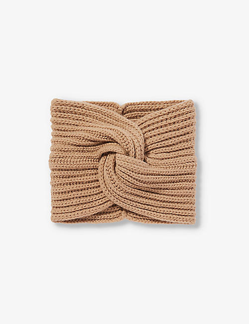 WEEKEND MAX MARA: Blingy knotted wool-knit headband
