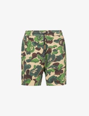 BAPE Art Camo relaxed fit cotton blend shorts