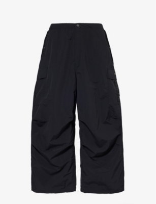 A BATHING APE: Relaxed-fit wide-leg shell trousers