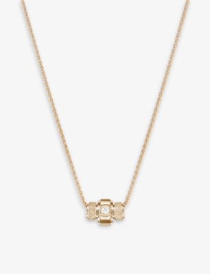 PIAGET: Possession 18ct rose-gold and 0.09ct brilliant-cut diamond pendant necklace