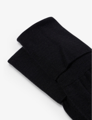 Falke Womens Black Softmerino Stretch-wool Blend Over-knee Socks In Black
