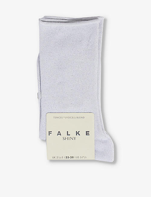 FALKE: Shiny-finish mid-calf recycled polyamide-blend knitted socks