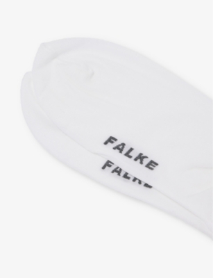Falke Womens 2000 White Fine Softness Stretch Woven-blend Socks In 2000 White