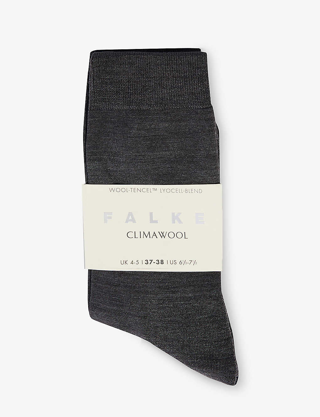 Falke Brushed Mid-calf Recycled Polyamide And Wool-blend Knitted Socks In 3117 Anthra. Mel.