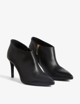 LK BENNETT: Elle heeled leather ankle boots