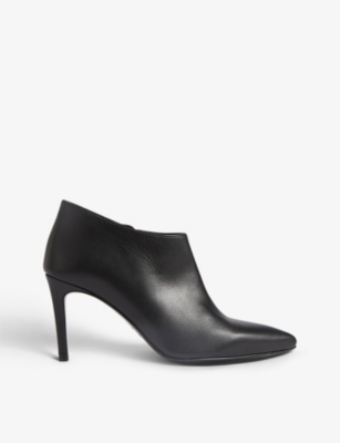LK BENNETT: Elle heeled leather ankle boots