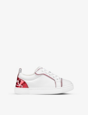 Christian Louboutin Kids Funnyto Leather Low-top Sneakers - Multi - 28