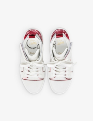 Christian Louboutin Funnytopi High Top Sneaker in Rosy/Bianco