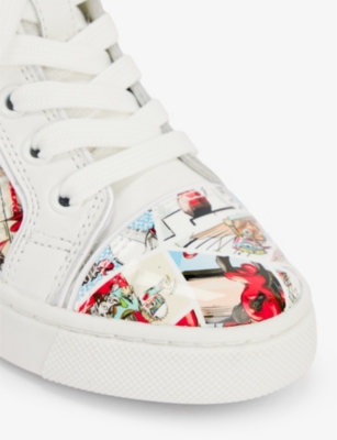 Christian Louboutin Kid's Funnytopi High Top Sneakers