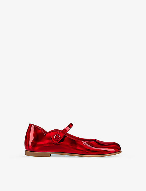 CHRISTIAN LOUBOUTIN: Melodie Chick patent-leather pumps 4-9 years