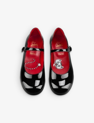 CHRISTIAN LOUBOUTIN: Melodie Chick patent-leather pumps 4-9 years