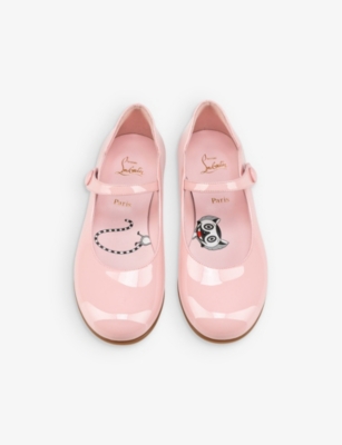 CHRISTIAN LOUBOUTIN: Melodie Chick patent-leather pumps 4-9 years