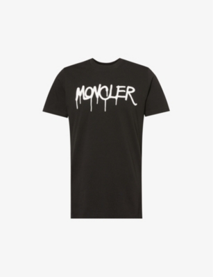 MONCLER Drip graphic print cotton jersey T shirt