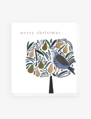 SELFRIDGES EDIT Partridge In A Pear Tree Christmas cards pack of 8