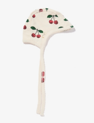 KONGES SLOJD: Graphic-print brand-patch organic stretch-cotton hat