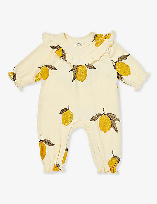 KONGES SLOJD: Malli graphic-print organic cotton-jersey babygrow 0-9 months