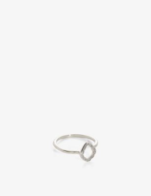 MONICA VINADER: Riva Mini Kite sterling-silver and 0.025 diamond stacking ring